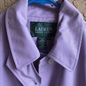 LAUREN Ralph Lauren Women’s Lilac Trench Coat sz M